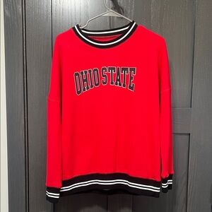 Ohio State Women's Red Crewneck Sweatshirt